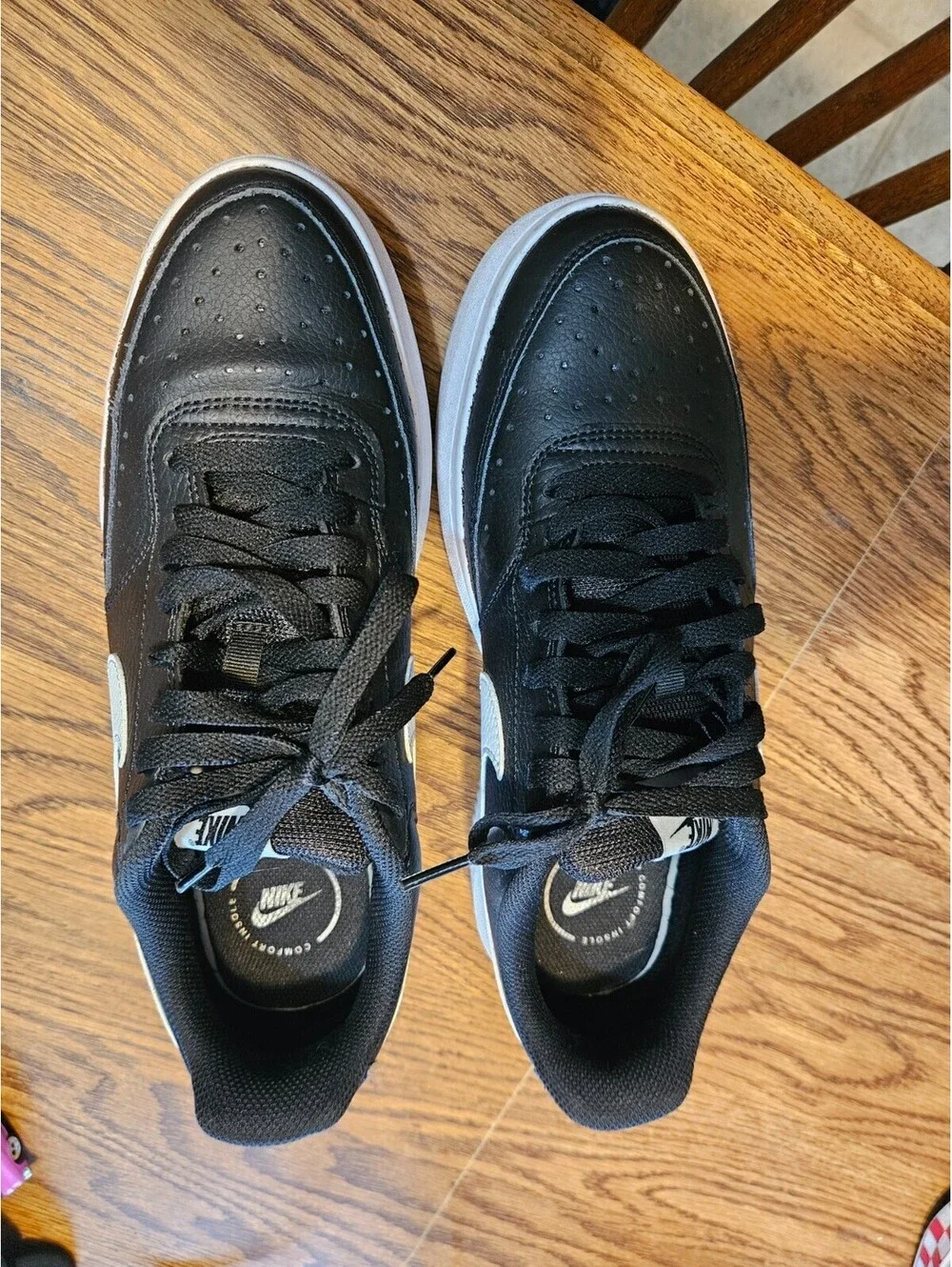 Nike Court Vision Alta Black Sneakers Women's Sz 11 Platforms No box